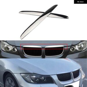 BMW 2個 ボンネット カバー グリル クロームトリム 3シリーズ E90 E91 06-08 新ミッドネットグリル トリム自動車