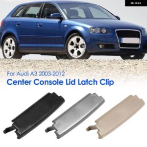 アウディ 1/2個 プラスチック センターコンソール 蓋 A3 8P 車ラッチクリップカバー アームレスト ラッチクリップキャッチ A3 2003-2012