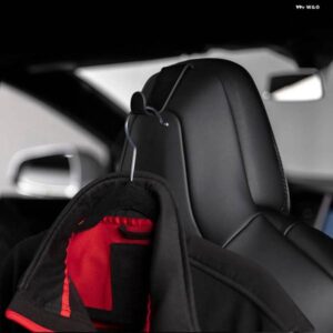 テスラ アルミ コートフックシート ヘッドレスト洋服ハンガーシート バックスーツホルダー モデルSX
