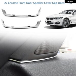 BMW 2個 フロントドア スピーカー カバー インテリア ギャップ 装飾 トリム ABS インテリア 5シリーズ F10 2011-2013