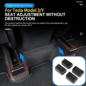 テスラ モデル 3 モデル Y 2021 2022 リアスライドレール ソフトゴムプラグ 車内機能