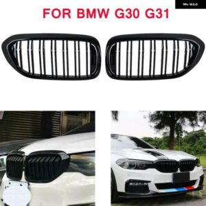 BMW フロントバンパー グリル 5シリーズ M5 G31 520I 530I 540I 2 スラットブラックフロントキドニーグリル G30 G31 2016-2019 4 ドア