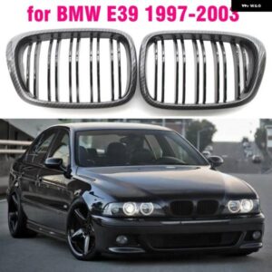 BMW フロントセンター マットブラック ワイドキドニーフードグリル E39 525I 528I 530I 535I M5 1997 1998 1999 2003
