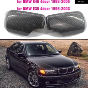 BMW カーボン明黒サイドバックミラー カバー キャップ 3 5 E39 E46 525I 528I 530I 540I 323I 330I 328I