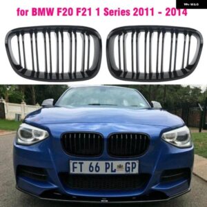 BMW RICOY グロスブラック 2011 - 2014 F20 F21 118I 120I 140I 2 ハッチバックスポーツキドニーグリル