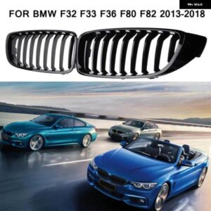 BMW ブラックフロントキドニーグリル スラット M4 スタイルグリル F32 F33 F36 F80 F82 2013-2018 カブリオレクーペ 425I 430I 440I 435I