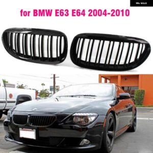 BMW レーシング グリル フロントフードキドニーグリル 交換用 E63 E64 6シリーズ 2DR 2004-2010 車 STYING