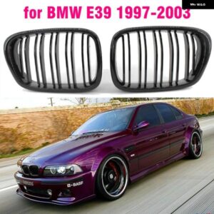 BMW フロントセンター マットブラック ワイドキドニーフードグリル E39 525 528 530 535 M5 1997 2003