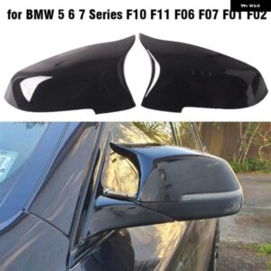 BMW 1ペア ミラー カバー サイドバックミラー 自動ミラー カバー キャップ 5 6 7シリーズ F10 F18 F11 F06 F07 F12 F13 F01 2014 2015 2016