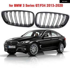 BMW グロスブラック フロントバンパー キドニーグリル 3シリーズ GT F34 2013-2020 320I 328I 335I XDRIVE ダブルライン M スタイル