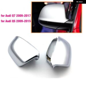 アウディ バックミラー カバー Q7 2009-2017 Q5 2009-2015 クロームマットキャップスタイリング