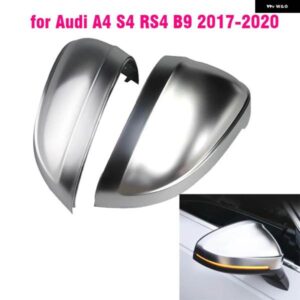アウディ A4 A5 S4 S5 B9 バックミラー カバー サイドウイングフレームカバー トリムマットクロームシェル