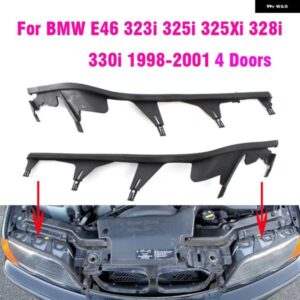 BMW フロントアッパー ヘッドライト カバー ストリップセットトリム ヘッドライト シールストリップ ガスケット E46 4 ドア 323I 325I 328I 330I 1998-2001