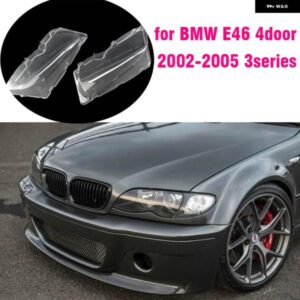 BMW フロント ヘッドライト レンズカバー E46 3 2002-2005 318I 320I 323I 325I 330I 自動ランプシェード クリア