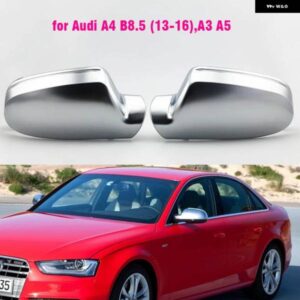 アウディ ミラー カバー A4 B8.5 A3 A5 S5 RS5 マットクロームバックミラー カバー キャップスタイリング