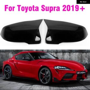 BMW カースタイリング ブラックミラー カバー キャップカーボンパターン G29 Z4 2019 + トヨタ スープラ 2019-21