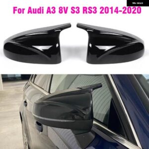 アウディ バックミラー カバー サイドミラー キャップカバー カーボン ABS A3 8V S3 RS3 2014-2020