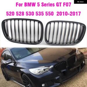 BMW フロントグリル キドニーグリル F07 5シリーズ GT 2010-17 カースタイリング グロスブラック 単線
