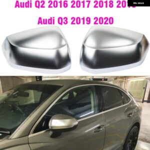 アウディ ABS マットクロームミラー カバー ケースバックミラー サイドミラー キャップ S ライン Q2 Q3 2019 2020