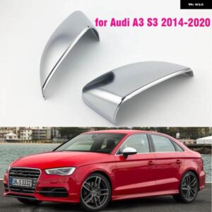 アウディ ミラー カバー A3 S3 8V 2013-2019 マットクロームバックミラー カバー キャップスタイリング