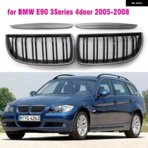 BMW 車黒フロントフードキドニーグリル 325I 328I 328XI 335I 335XI 330I 330XI E90 91 2005-2008 ツーリング 4 ドア