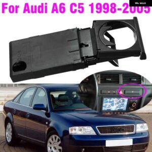 アウディ カップラック堅牢な黒ストレッチカップラックドリンクホルダー A6 C5 1998-2005 4B0862534D