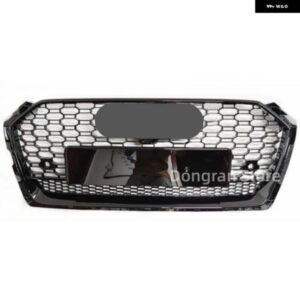 アウディ RS5 スタイルフロントスポーツ六角メッシュハニカムフードグリル黒 A5/S5 B9 2017-2019 カー