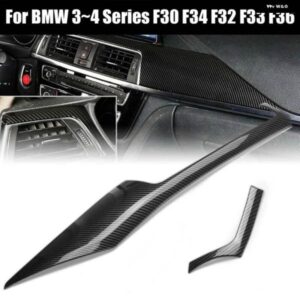 BMW カーボンルック インテリア ABS トリム センターコントロールパネル トリム F30 F34 F32 F33 F36 2013-2018用