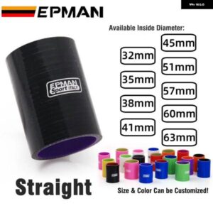 BMW 4層 シリコン インタークーラー ターボ インテークパイプ カプラーホース ブラック E39 5シリーズ 32MM 45MM 51MM 57MM 63MM EP-ESS0R