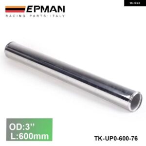 BMW 2ピース /ユニット 76MM 3インチ ストレートアルミ ターボ インタークーラーパイプ チューブ配管長さ 600MM E46 EP-UP0-600-76