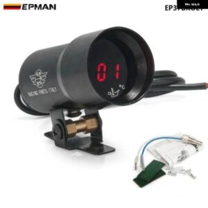 BMW 37MM コンパクトマイクロデジタルスモークレンズ油温ゲージ ディスプレイ ブラック パープル 520I F10 OEM: EP-DGT8103 EP37BKOLT