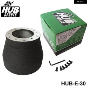 BMW E30 HUB-E-30用ブラック レーシング ステアリングホイール ハブアダプ ターボ スキット