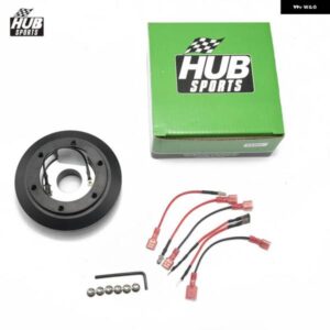 アウディ ハブスポーツ レーシング スポーツ ステアリングホイール 6穴 ショート薄型ハブアダプタ A4/A6/A8 VW ポルシェ HUB-K180H