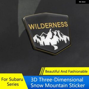 スバル 車体 装飾 ステッカー 3D 雪山バッジ シリーズフォレスター SJ SK アウトバックレガシィ XV クロストレックインプレッサ
