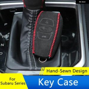 スバル キーケースカバー スエード 革リモートキーバッグ スリーブシェル フォレスターアウトバック XV レガシィ