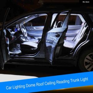 スバル 5ピース LED 読書灯ランプリア トランク 電球白とアイスブルー色 アウトバック 2015-18