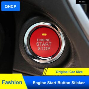 スバル エンジン スタートストップボタン カバー ステッカー 交換用レッド フォレスターアウトバック XV BRZ インプレッサ 2015-20
