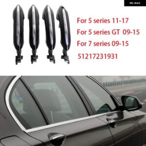 BMW ブラックホワイト車 外装 快適アクセスドアハンドル 5 7シリーズ F01 F02 F06 F10 520D 520I 525D 528I 530D 530I 51217231931