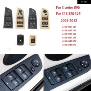 BMW 3シリーズ E90 E91 316 318 320 325 328 ウィンドウ スイッチ ボタン 車 インナーハンドル インテリア 運転席ドアパネル