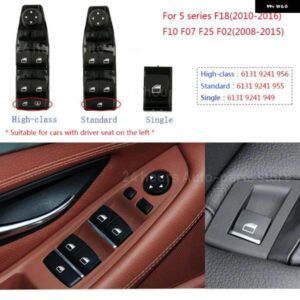 BMW 車電動 パワーウィンドウ 昇降パネル スイッチ 制御 5シリーズ F10 F18 F07 F25 F02 61319241956