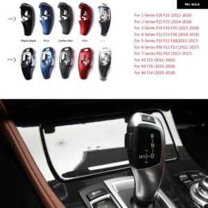 BMW LHD RHD ABS カーボン ギアシフト レバーノブカバー F20 F22 F30 F35 F32 F36 F10 F18 F07 F06 F01 F02 X3 X4 F25 F16