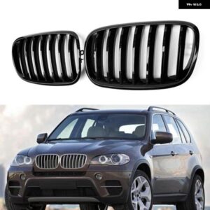 BMW ペア シングルスラット キドニーグリル グリルフロントバンパー グリル E70 E71 E72 X5 X6 2007-2013 カー