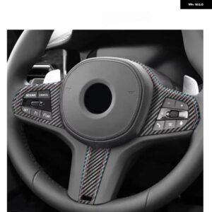 BMW ステアリングホイール ボタン トリム フレーム ステッカー G30 G20 F40 G21 G28 G11 G12 Z4 G32 アルカンターラ カー インテリア