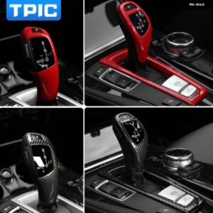 BMW カー ABS ギアシフト ノブカバー ギアシフト シフター ステッカー F10 F07 F06 F12 F13 F25 F26 X3 X4 5 GT 5シリーズ
