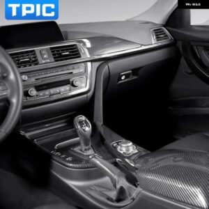 BMW F30 カーボン ABS カー インテリア トリム F32 F34 F36 3GT 3 4シリーズ ダッシュボード パネル カバー ステッカー