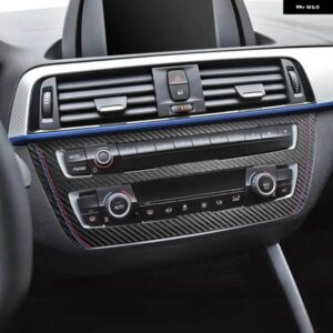 BMW 製アルカンターララップ 1 2シリーズ F20 F22 2011-2018 センターコンソール CD パネル カバー トリム ステッカー カー