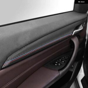 BMW アルカンターラ X1 F48 X2 F39 車内ドアパネル トリム ストリップ M パフォーマンス ステッカー 4個 オートチューニング