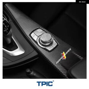 BMW カーボン M パフォーマンスマルチメディアボタン パネル カバー トリム シリーズ 3 4 F30 F31 F35 F34 F32 F36 F33