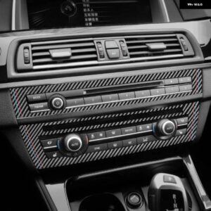 BMW カーボンセンターコンソール CD パネル F10シリーズ 5 2011-2017 トリム フレームパフォーマンス ステッカー インテリア