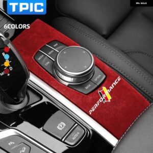 BMW アルカンターラ X3 G01 X4 G02 カーセンターコントロールマルチメディアボタン パネル カバー ステッカー M パフォーマンス インテリア トリム